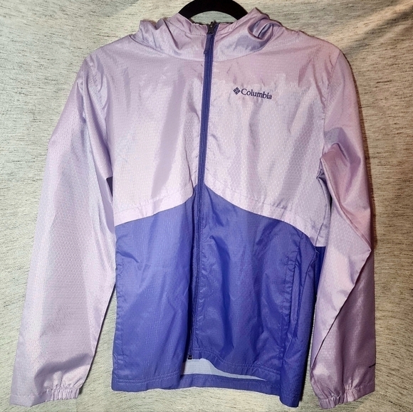 Columbia Omni-Shield Purple Youth Large Windbreaker - Picture 1 of 7